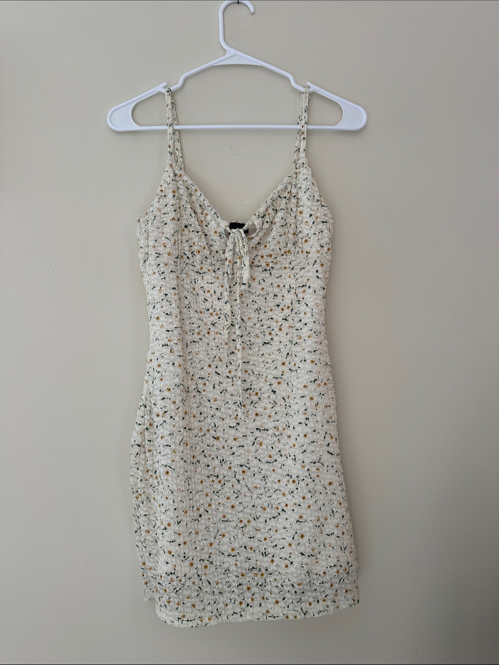 Windsor Cream Floral Tie-Front Mini Dress